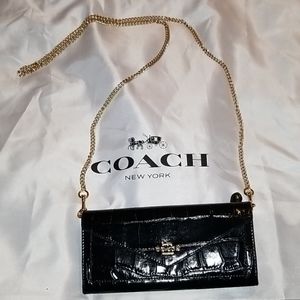 COACH PURSE WITH CROSSBODY CHAIN